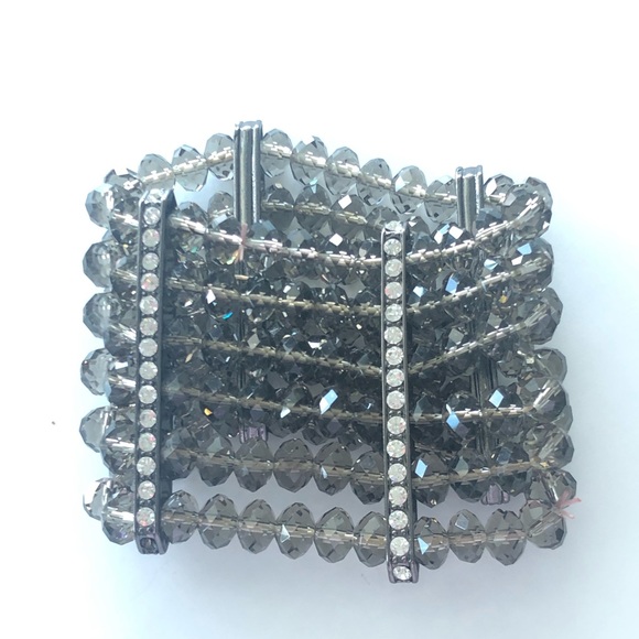 ✨Awesome 6 rows crystals cuff & rhinestones ✨ - Picture 4 of 5